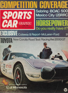SPORTS CAR GRAPHIC 1968 JUNE - TOYOTA 2000GT, McLAREN M7A, ROVER 3500